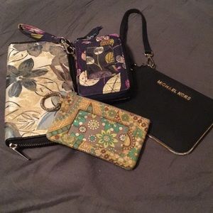 Four used wallets